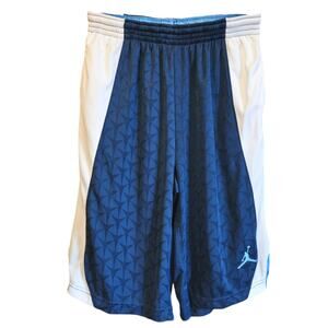 Air Jordan Basketball Shorts Blue White Boy's XLarge (13-15)